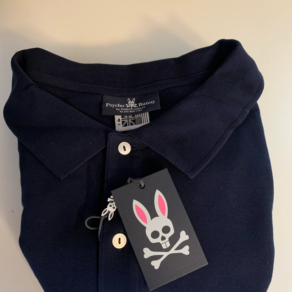 Psycho Bunny NWT men’s polo Sz 4XL Blue